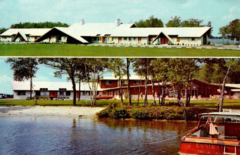 Lake Cadillac Resort (Cadillac Sands Resort) - Vintage Postcard (newer photo)